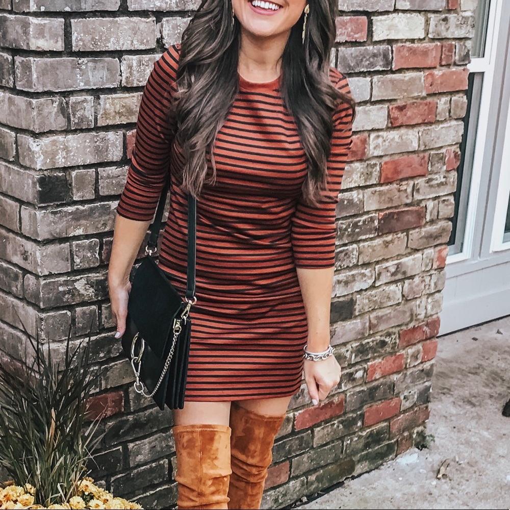 Striped Bodycon Dress